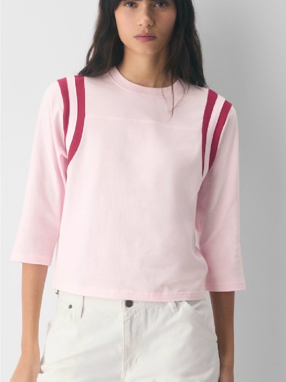Pink & Raspberry 100% Cotton Jersey Tee - Picture 2 of 6